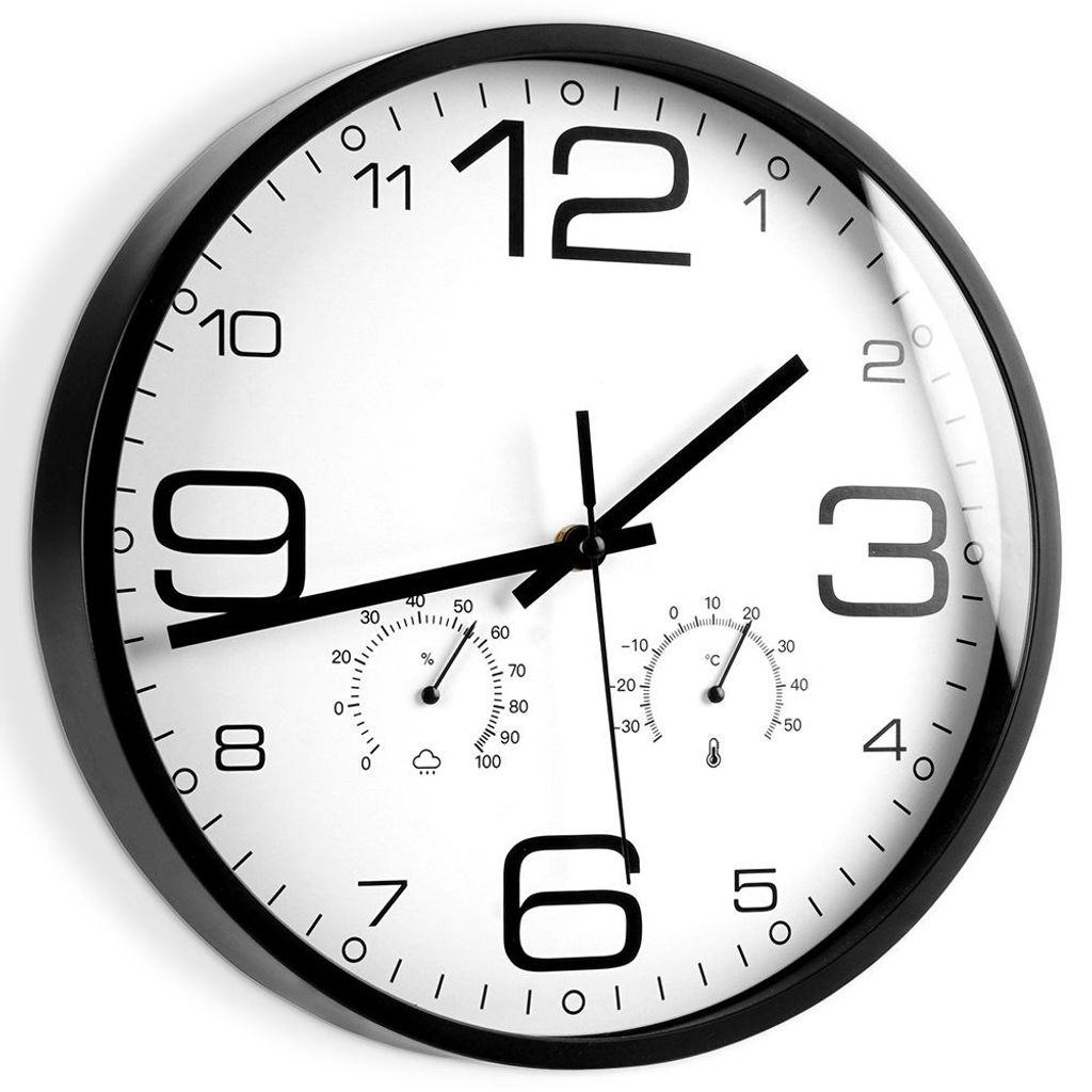 Orologio da parete Vilde Orologio con termometro e Immagine del prodotto 
