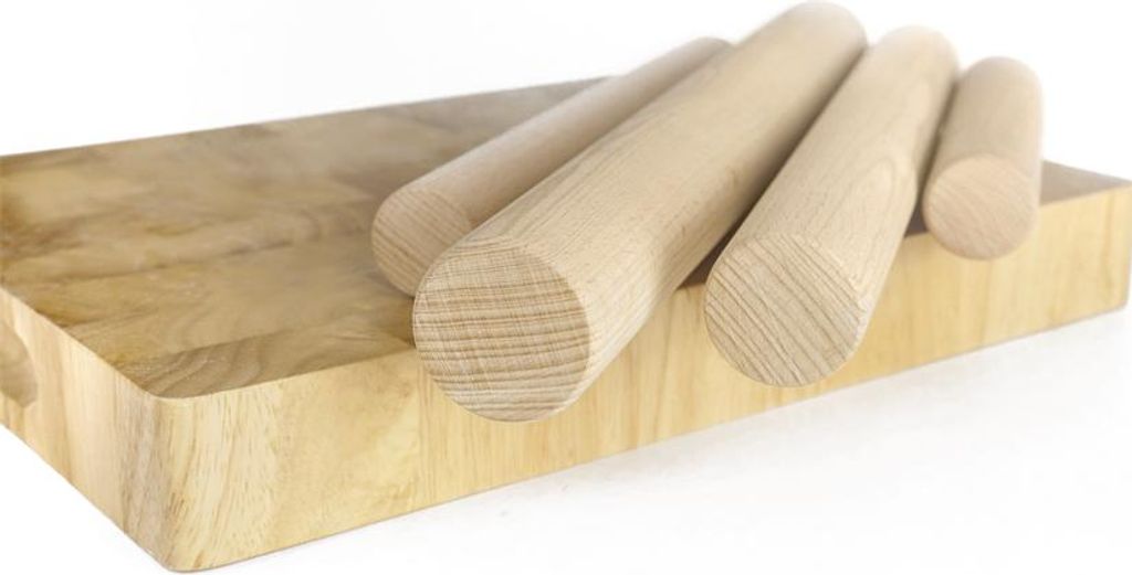 Ibili Nudelholz ohne Griff, Holz, 3 x 16 cm, braun