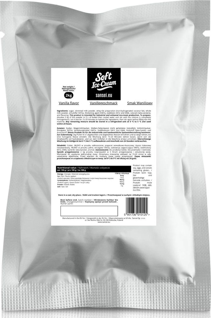 Sansei Soft-Eis Pulver für Eismaschine Softeispulver Produktbild 