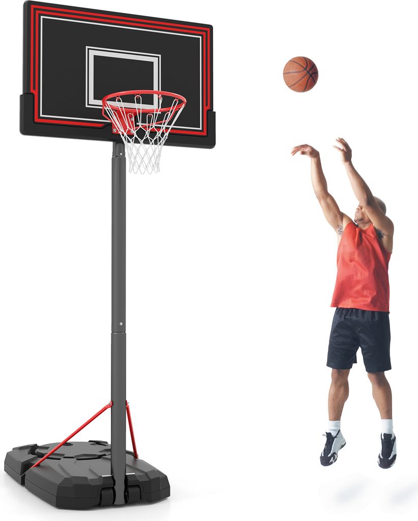 COSTWAY Panier de basket mobile, 230-305 cm système de Image du produit 