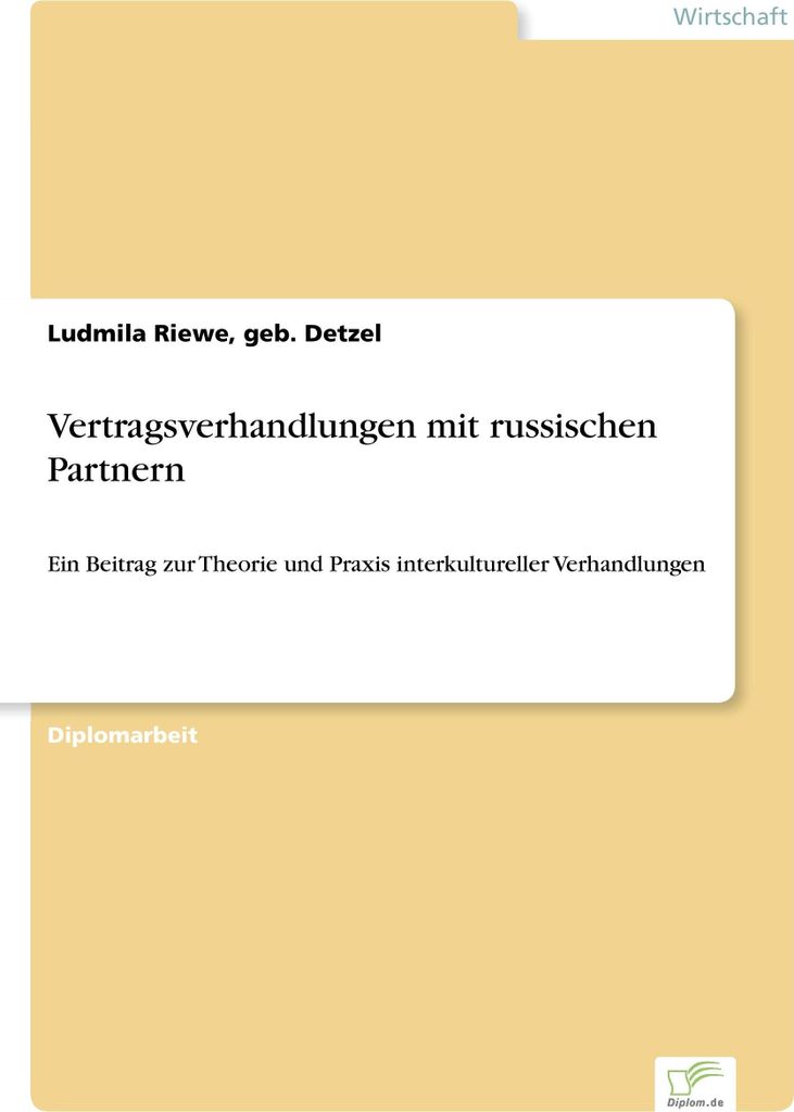 Vertragsverhandlungen mit russischen Partnern