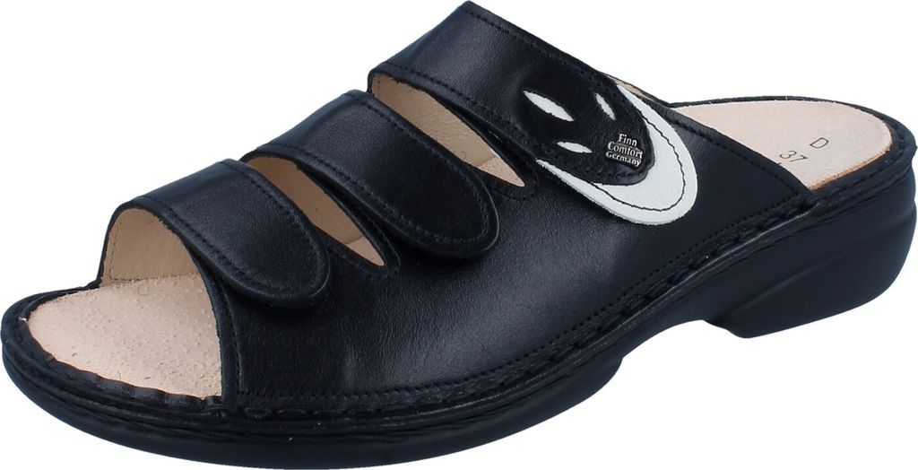 FINN COMFORT Kos Damen Pantolette schwarz Glattleder - Produktbild 