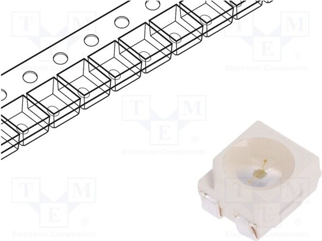 2x LED 3,5x2,8x1,9mm grün 3528,PLCC4 120° 1120÷2800mcd SMD 30mA LTST-E680UGKT LED