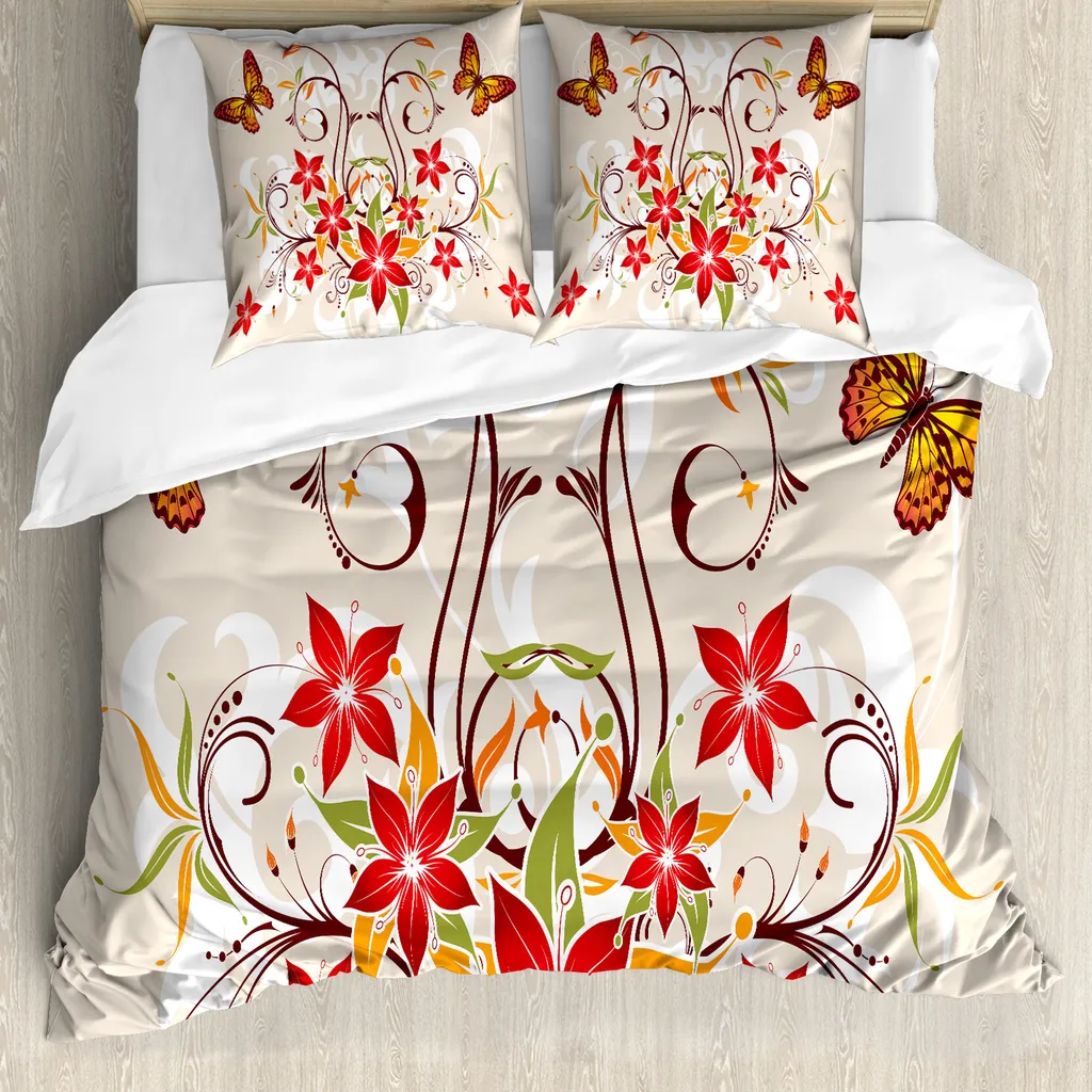 Copripiumino ABAKUHAUS Antiacaro 155x220 Fiori: Qualità e Design