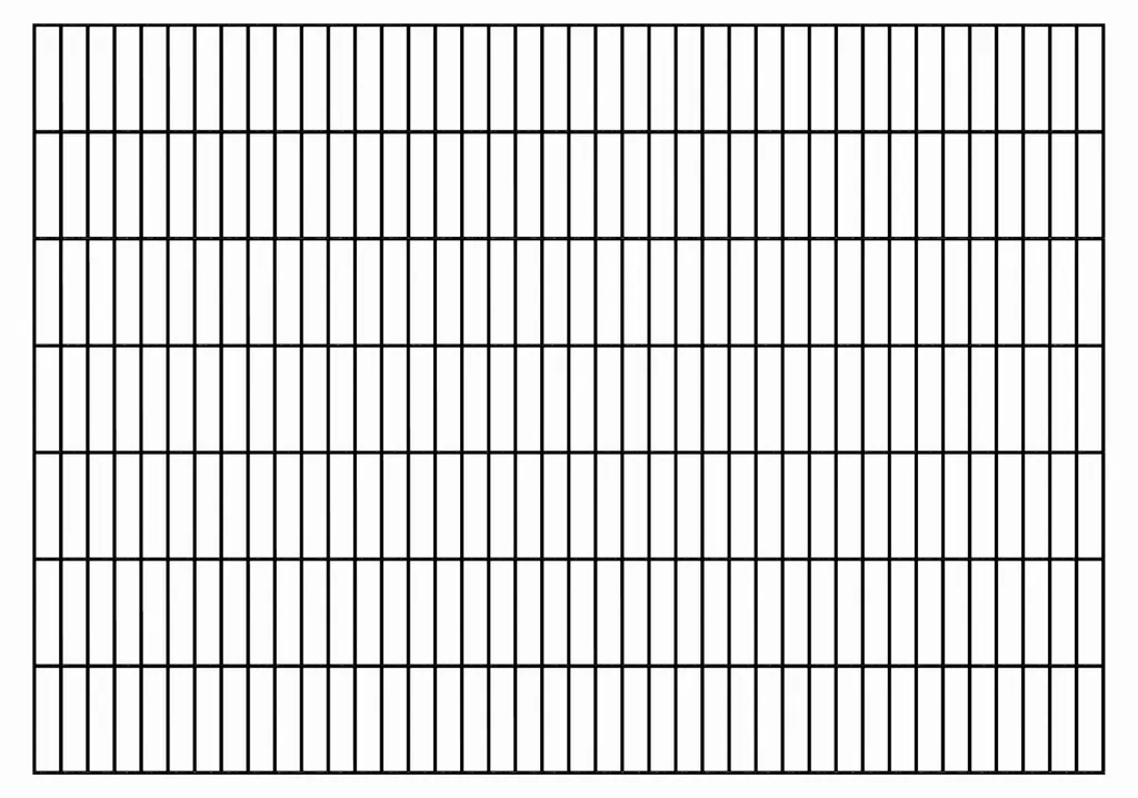 Clôture Double Filet Noir Mat 140 cm Résistant Intempéries Alberts 661465