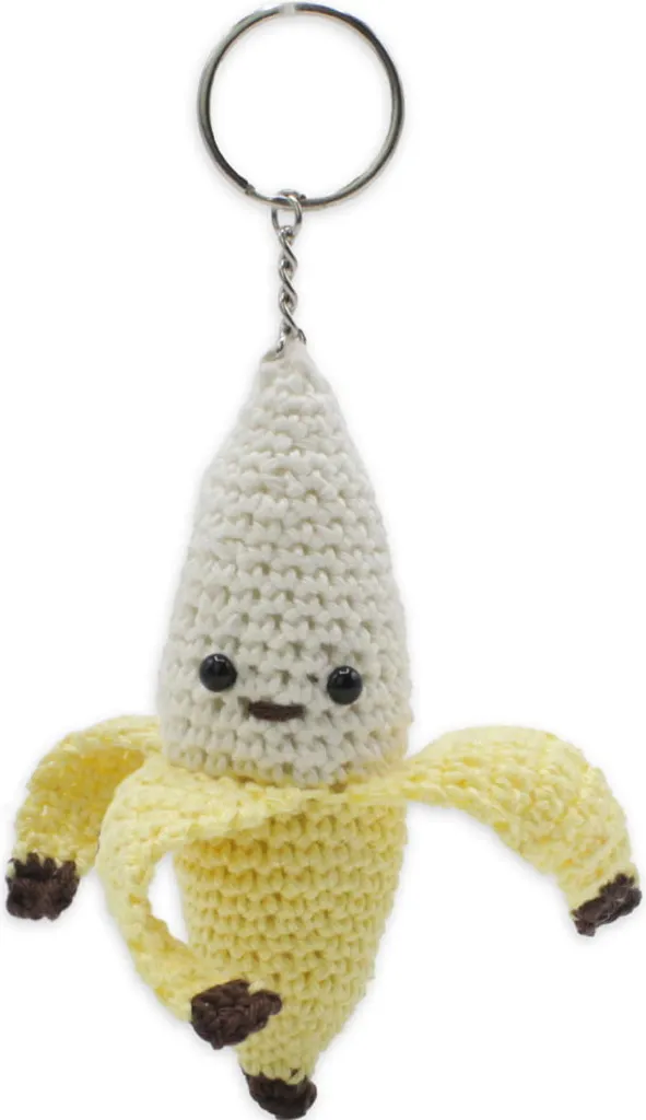 Kit Amigurumi Banane 12cm en Coton Doux avec Rembourrage Hardicraft
