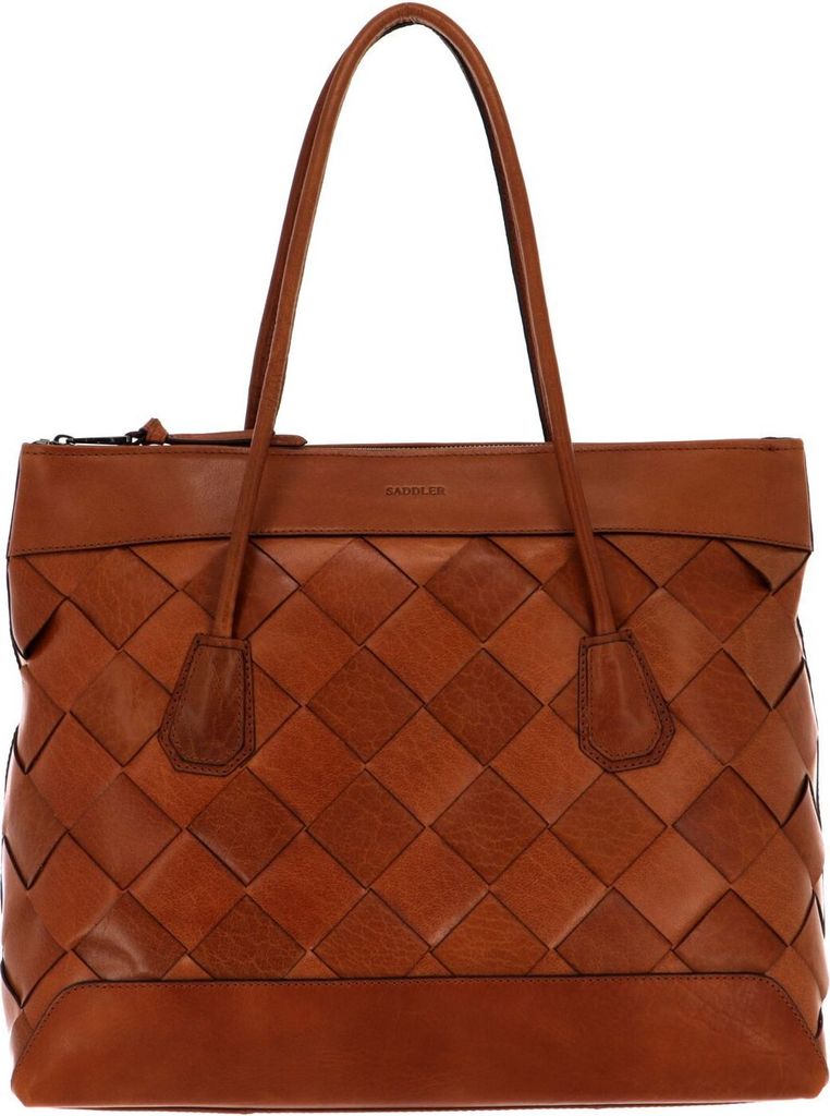 SADDLER Schultertasche Laptoptasche mit Laptopfach Ystad Shoulder Bag Tan braun