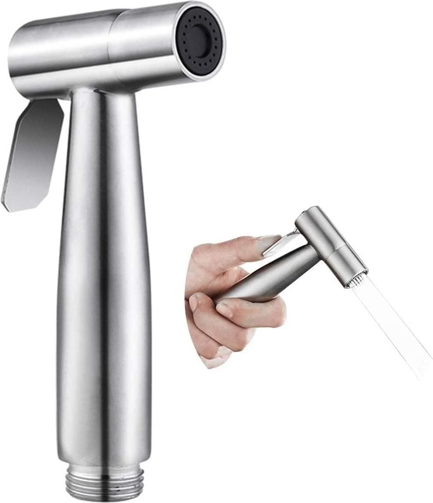 Edelstahl Bidet-Handdusche Sprühkopf - wassersparender Duschkopf - für WC.