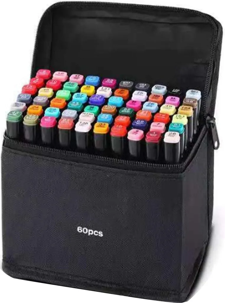 Feutre de coloriage pour dessin technique 60 couleurs double pointe - 2