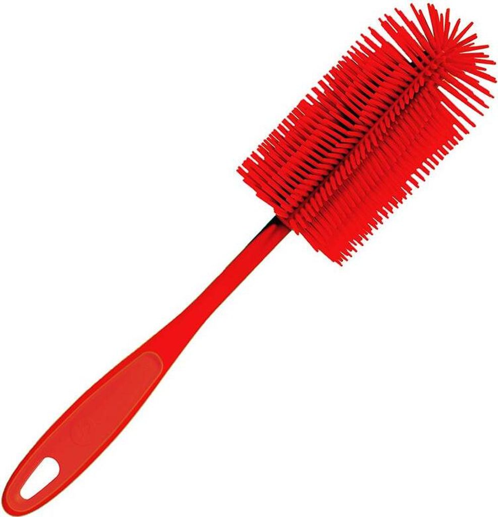 Kochblume Silikon Spülbürste rot Produktbild 
