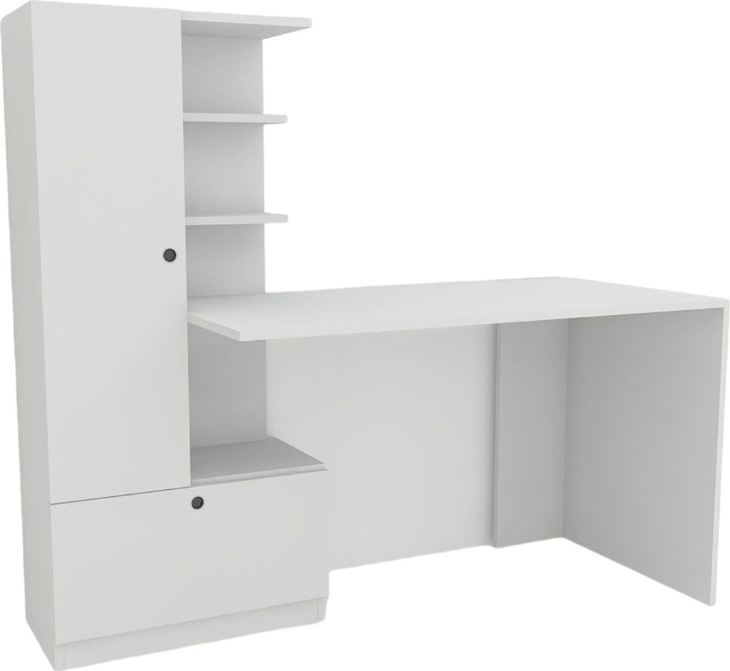 Schreibtisch Domingos Weiß | (B/H/T) 149,5 cm/120 cm/61,8 Produktbild 5