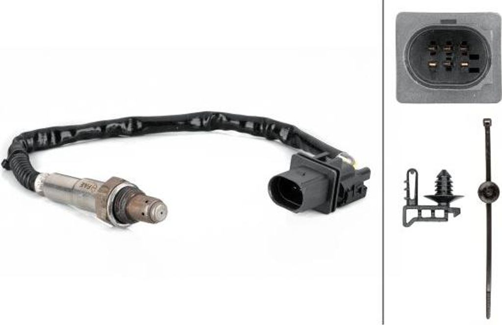 HELLA 6PA 358 103-141 Lambdasonde OE 4S0906262G kompatibel mit C5, C6, Ranger, Transit, Accent, i20, i30, Tucson, Range Rover, Astra J, Cascada, In...