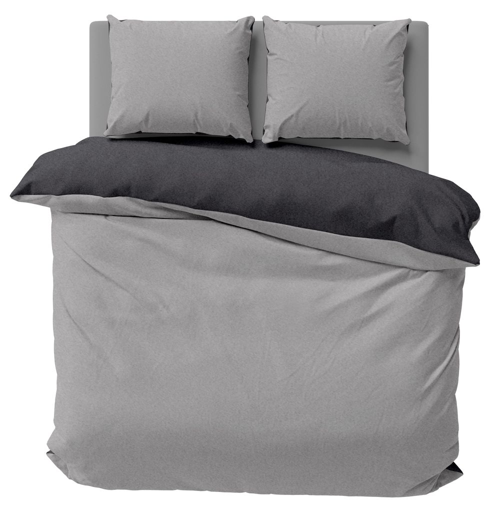 Winter Bettwäsche Doubleface Uni Wende kuschelig flauschig Produktbild 