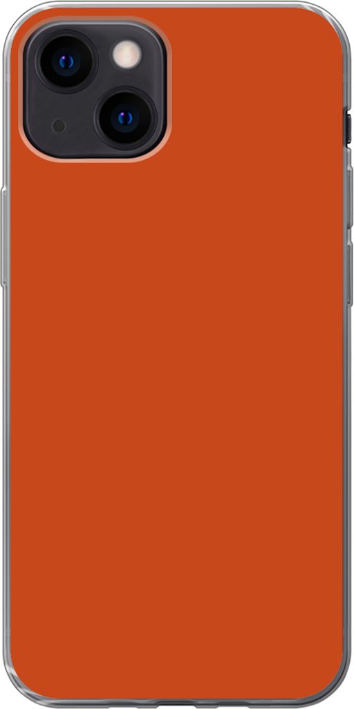 MuchoWow Handyhülle Schutzhülle Hülle für Telefoonhoesje iPhone 13 mini Sienna - Erde - Farben - Massiv Silikon Softcase Handy Hülle - Softcase