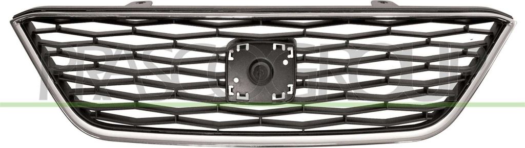 PRASCO ST0362001 Kühlergrill Frontgrill für SEAT Ibiza IV Schrägheck (6J5, 6P1) Chrom/Schwarz
