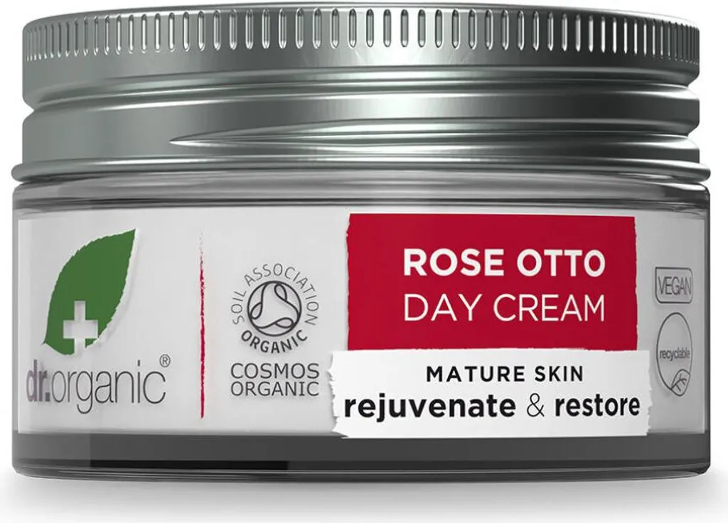 Dr Organic Crème de Jour Otto à la Rose Bio Anti-Âge de 50ml