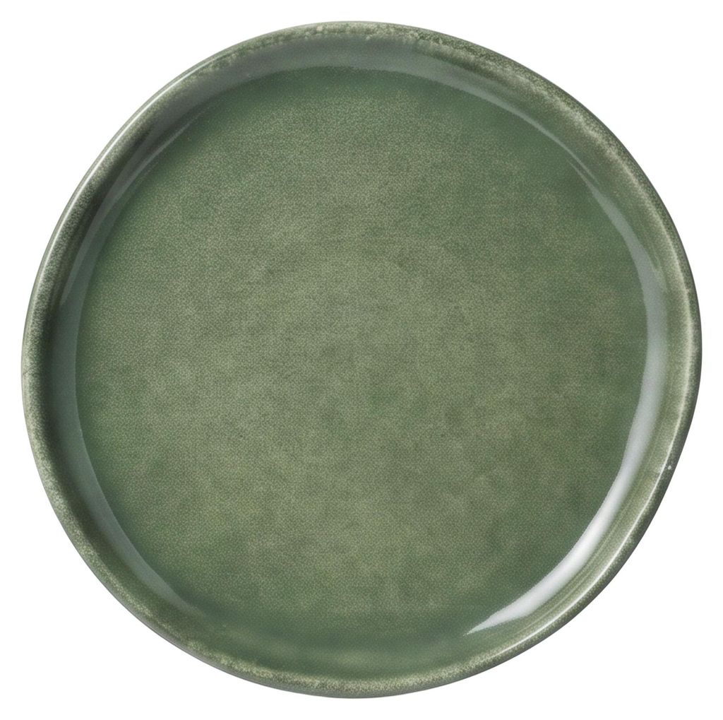 Keramický dezertní talíř Olive ø 20,5 cm – zelený, Clay