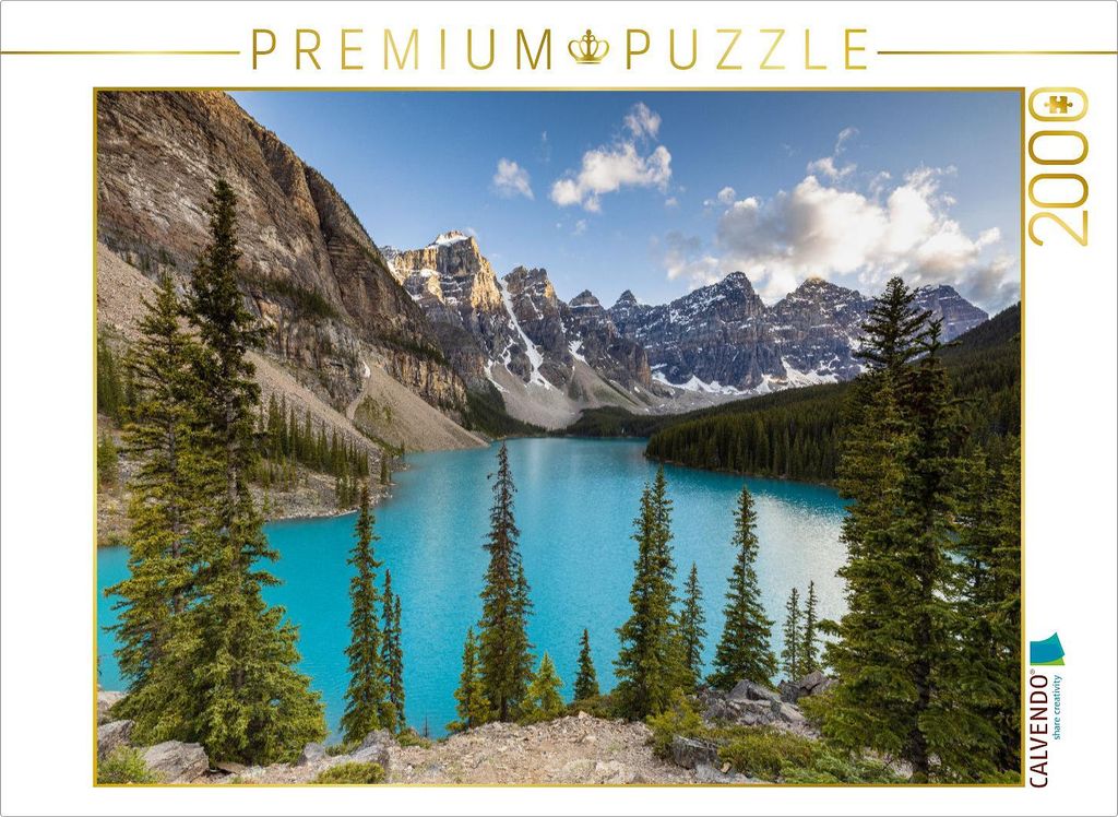 CALVENDO Puzzle Moraine Lake 2000 Teile Puzzle quer | 2000 Teile Lege-Größe 90x67cm Foto-Puzzle für glückliche Stunden