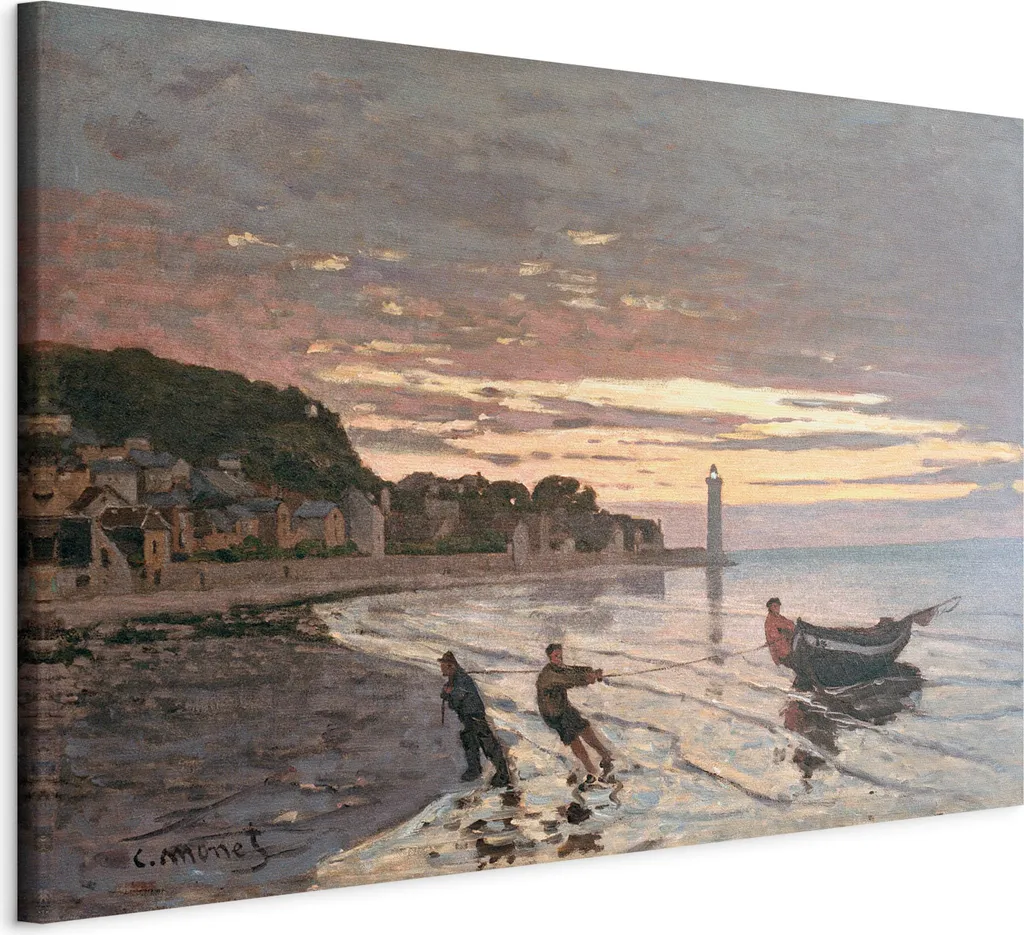 Decorazione Parete Honfleur 60x40 cm - Stampa Artistica Monet TNT