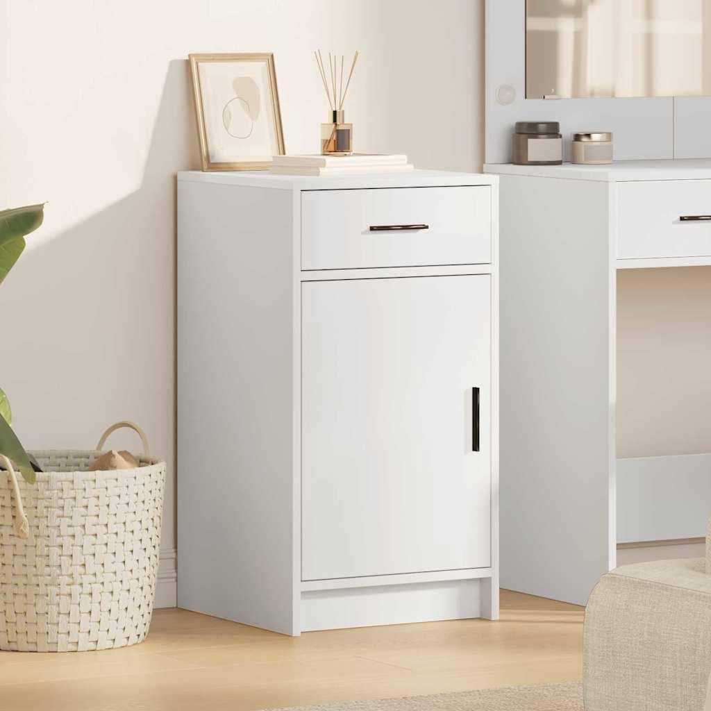 vidaXL Sideboard mit Schubladen Weiß 40 x 40,5 x 75 cm Holzwerkstoff
