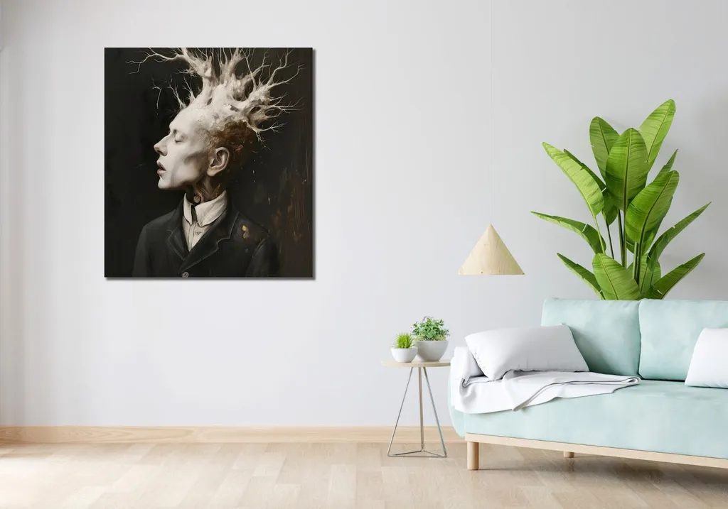 Décoration Murale Pensées Croissance - Cadre Image Carré 90 x 100 cm - 2