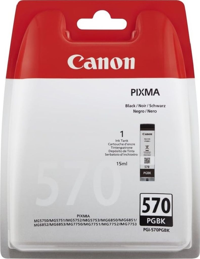 2x SCHWARZE Druckerpatronen Für Canon Pixma MG5750, MG6850, TS5050 & Mehr – Kompatibel Mit PGI-570 PGBK XL