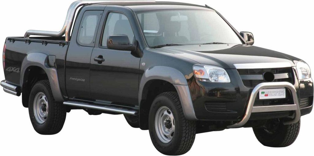 Frontbügel Frontschutzbügel für Mazda BT-50 2006-2012 ø63mm Stahl Silber Schutz