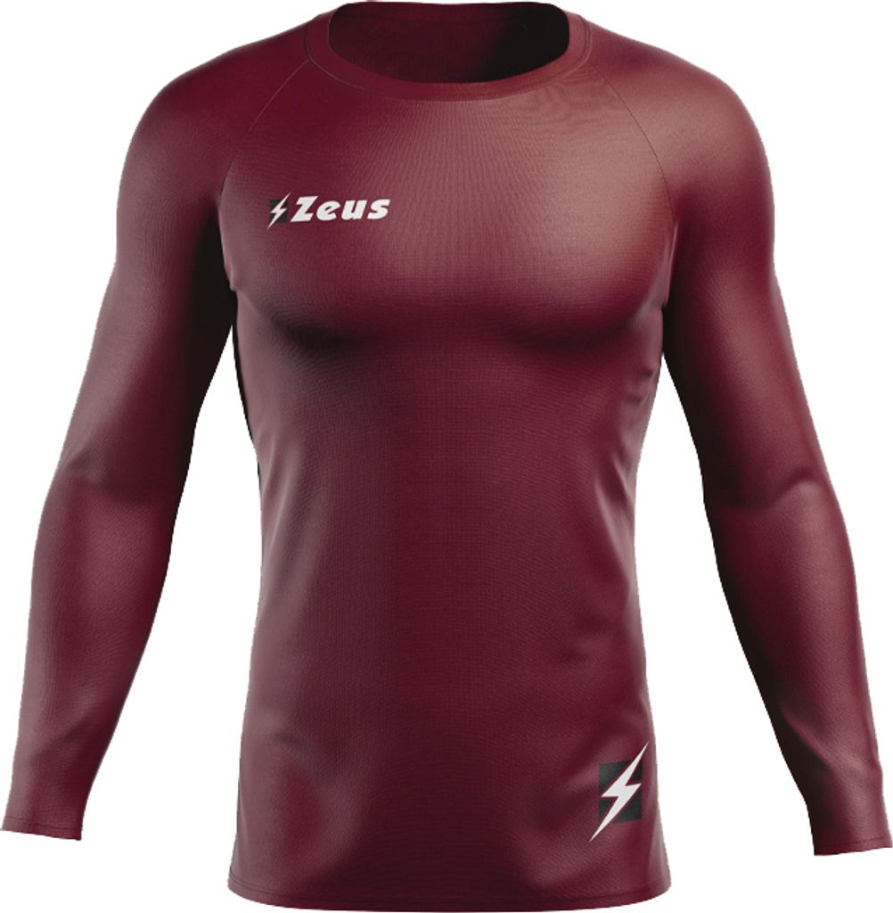 L GRANATA|Zeus Fisiko Baselayer Langarm Funktionsshirt dunkelrot