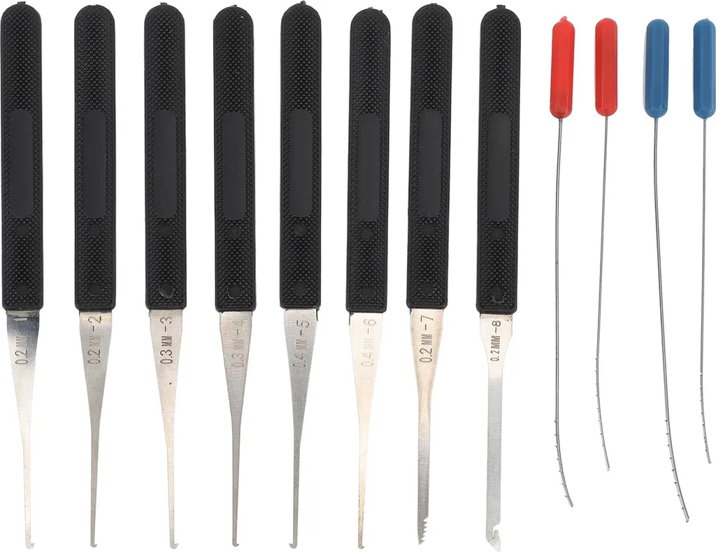 Kit Precisione 12 Pezzi Estrattori Chiavi Difettose 0.2/0.4 mm Acciaio
