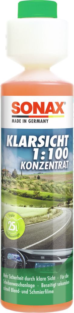 SONAX KlarSicht 1:100 Konzentrat (250 ml) Produktbild 