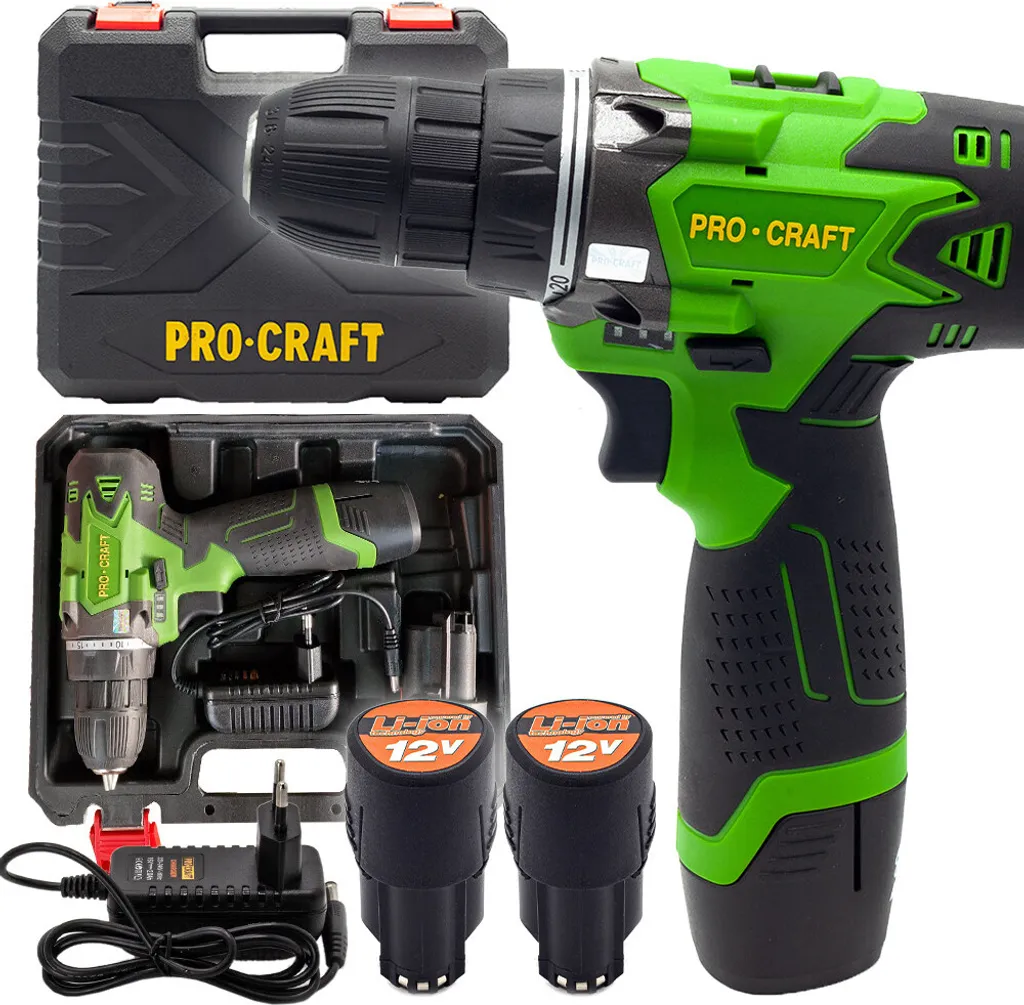 Trapano avvitatore a batteria Procraft PA12Li
