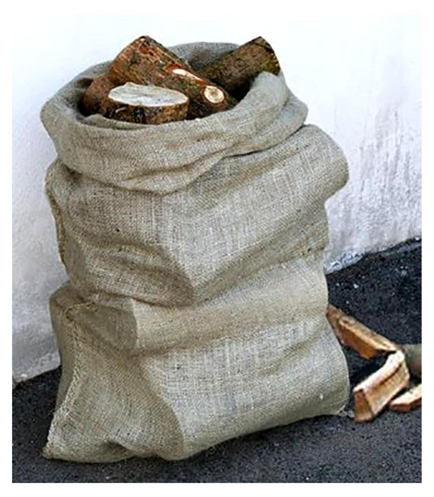 Großer Jutesack 60 x 110 cm | 350 g/m² | 50 Liter - 100% Jute - Kartoffelsack Frostschutz Nikolaussack Sackhüpfen