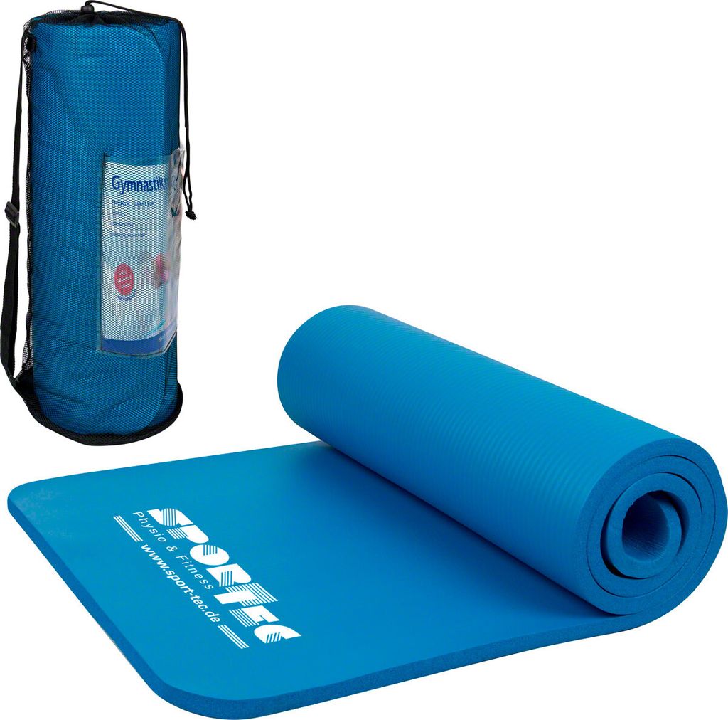 Sport-Tec Fitnessmatte inkl. Tragetasche, Gymnastikmatte, Yogamatte, Sportmatte, Turnmatte