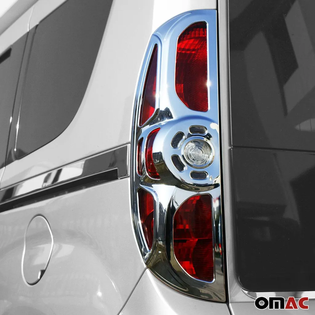 Cadres de Feux Arrière Opel Combo D 2012-2019 en ABS Chromé Argenté