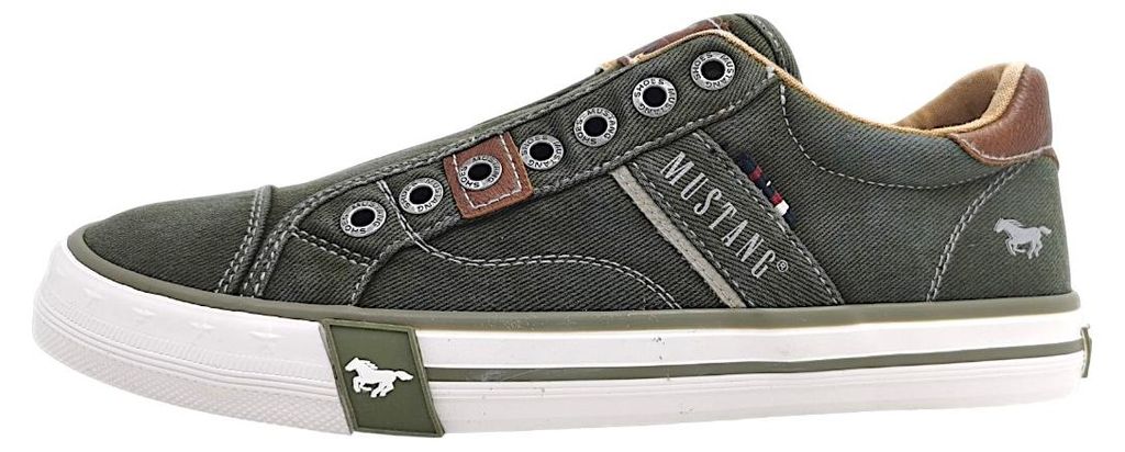 Mustang  Herrenschuhe Slipper Grün Freizeit Productafbeelding 
