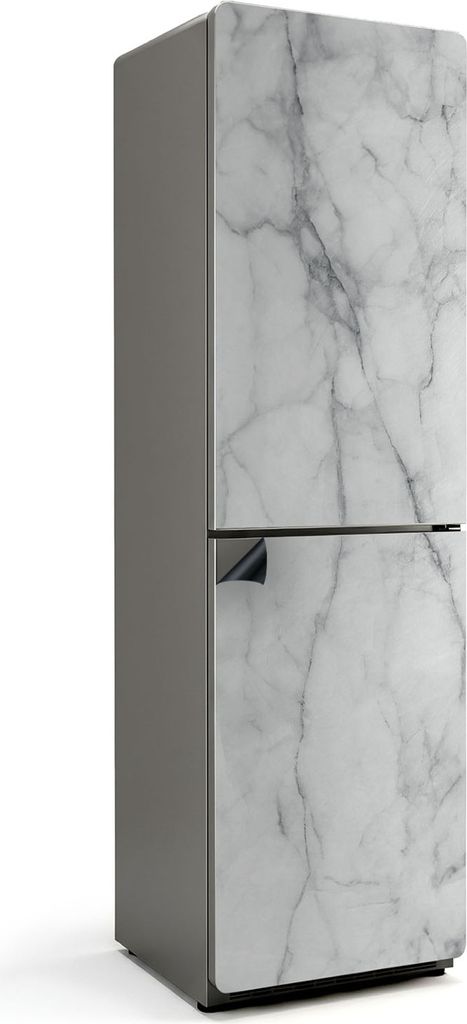 Geädertes Marmormuster – Magnetische Kühlschrank Abdeckung – Dekorfolie magnetisch Küche – Kühlschrank Magnet Deko – selbstklebende Mag...