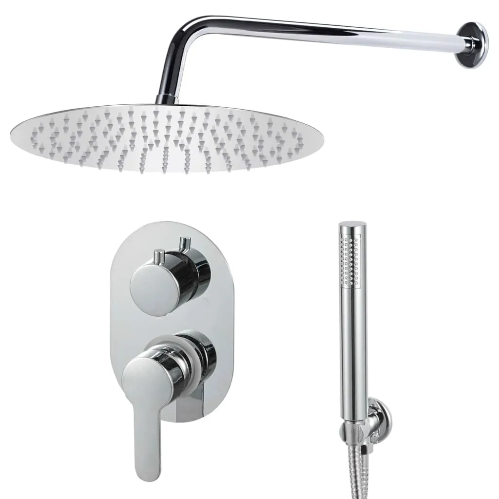 Ensemble de douche vidaXL inox 201 pour rénovation salle de bain