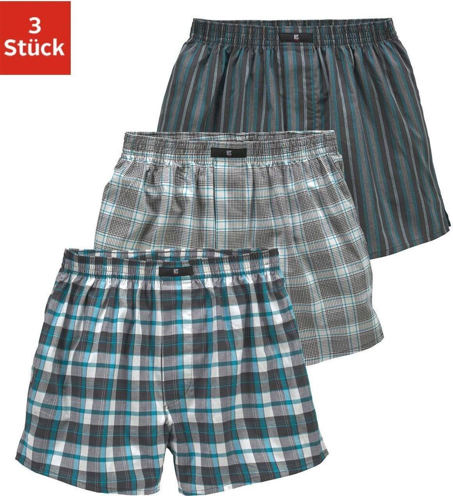 H.I.S. Webboxer 3 -teilig bunt Größe 4