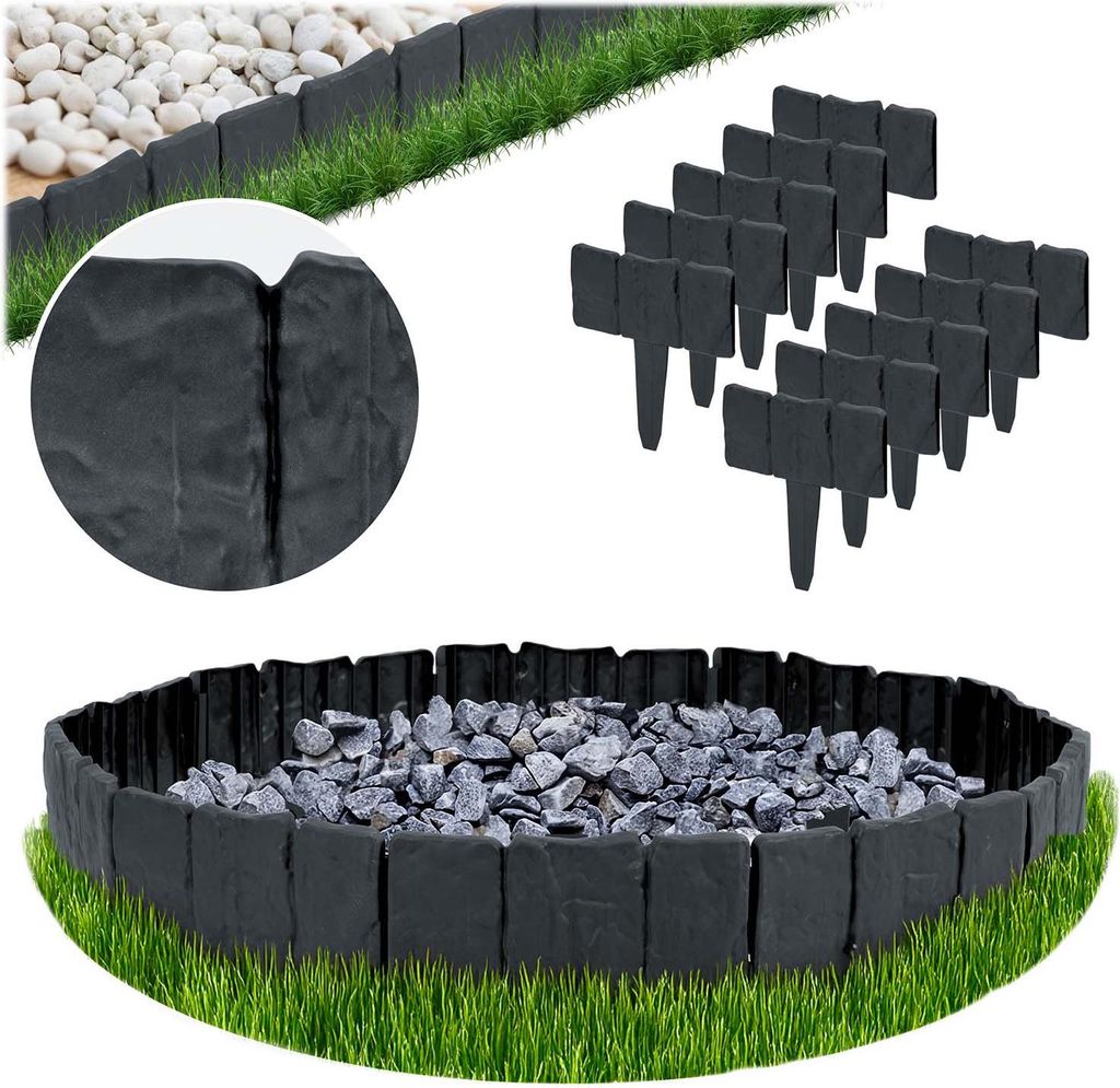 Plonos Gartenkante 250 cm PL-962 Anthrazit Produktbild 