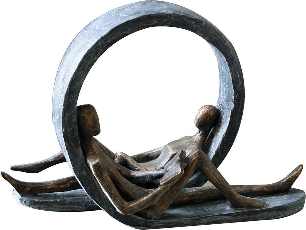 Casablanca by Gilde Dekofigur Skulptur Auszeit broncefinish Produktbild 