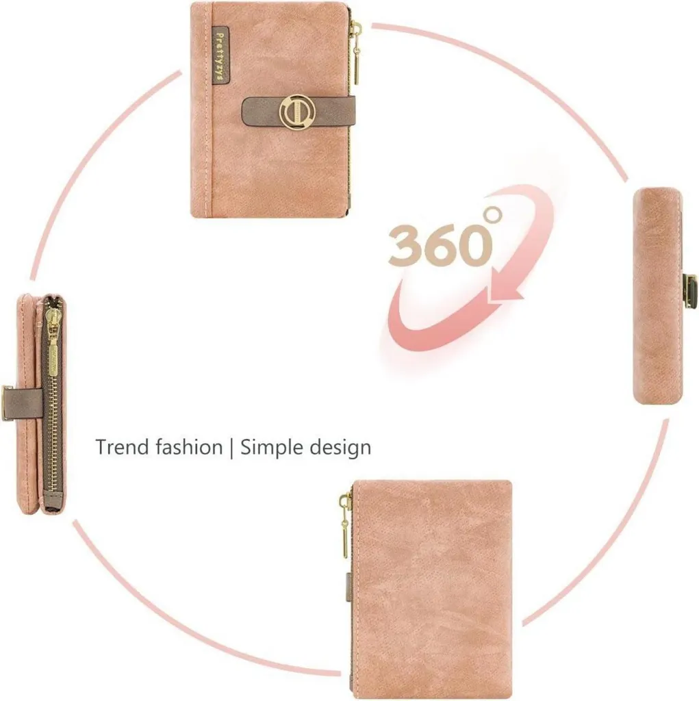 Porte-monnaie femme REETEE petit format avec compartiments et zip - 4