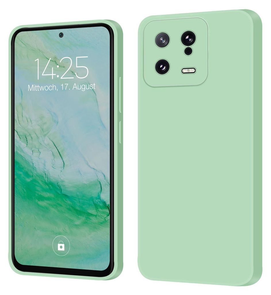 A product shot of a phone case, showing the front and back.