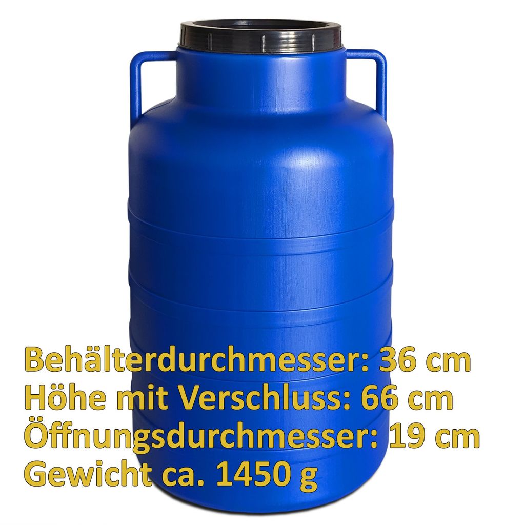 Fass Mit Spannverschluss 2x 60-Liter Weithalsfässer Mit