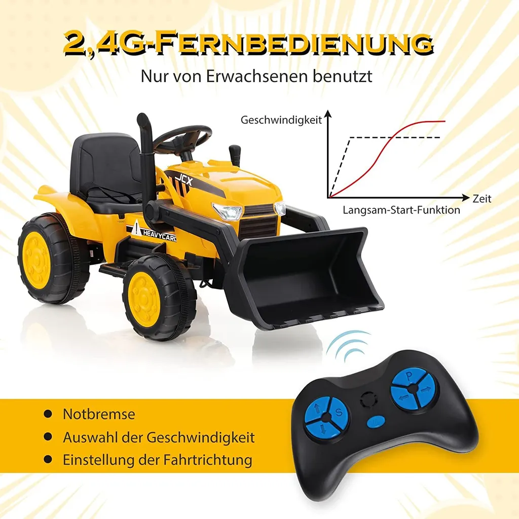 Pelle Excavatrice Électrique 12V : Sécurité et Démarrage Progressif