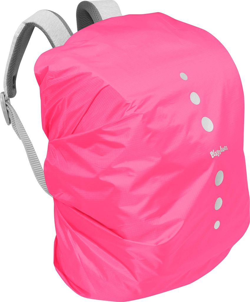 Playshoes Unisex Kinder Regenhülle für Rucksack Gepäck, S, Rosa 18 Pink