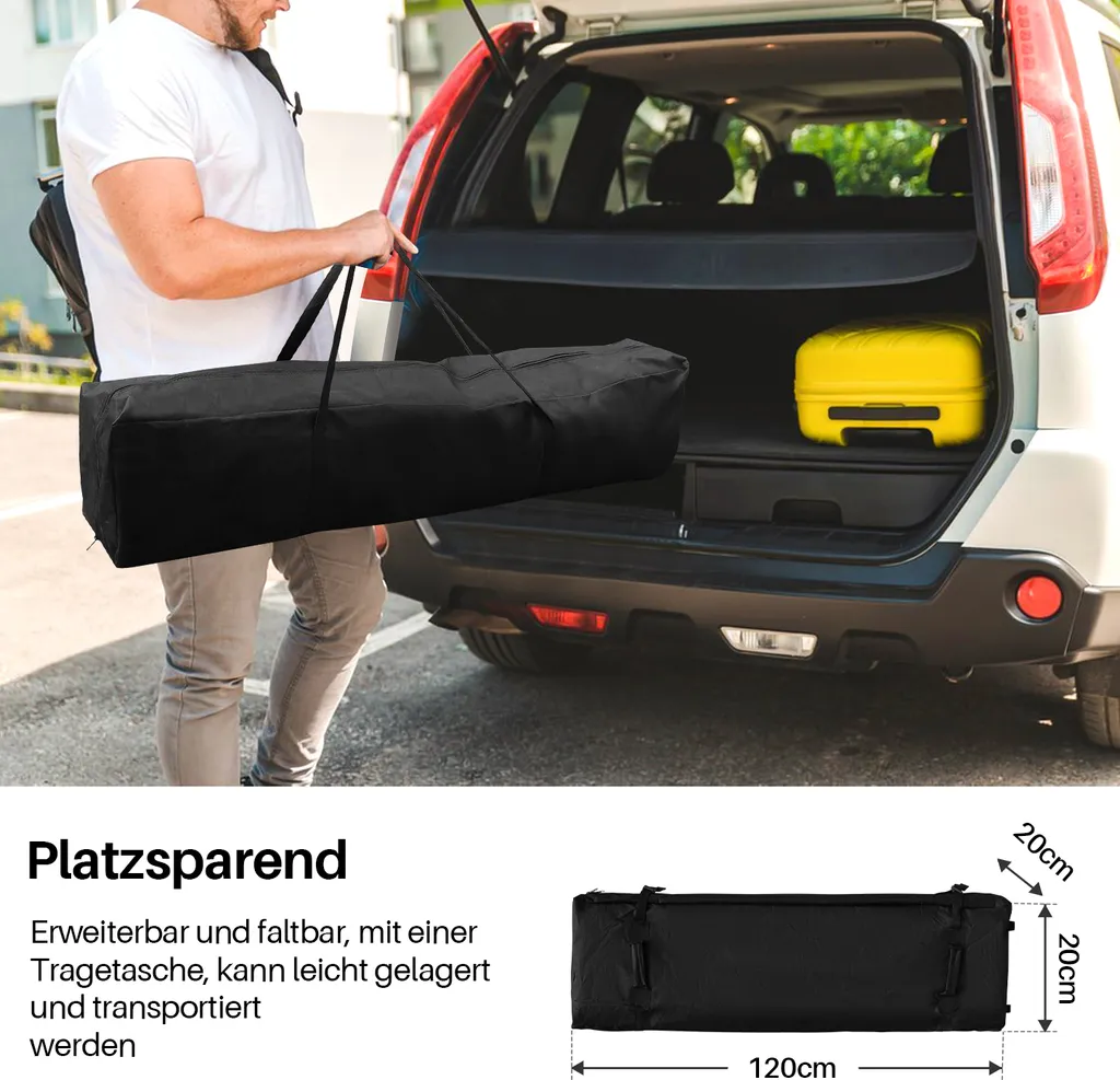 Gazebo Campeggio 3x3 Aopunly: Struttura Rinforzata Verde con Borsa - 1