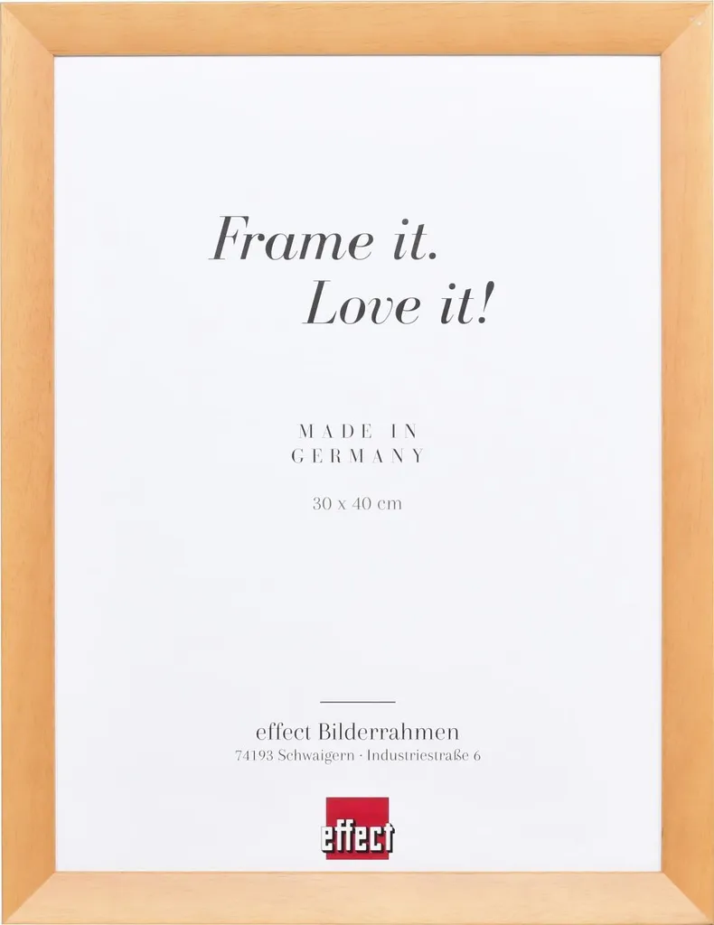 Effetto cornice in legno Top N betulla 20x25 cm vetro normale