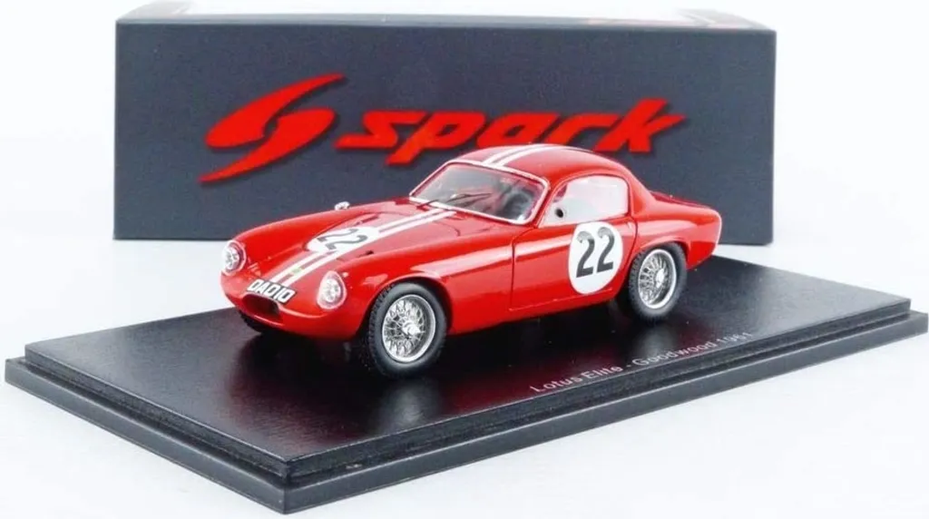 Lotus Elite 1961 Miniature 1:43 : Réplique Spark Fidèle sans Défaut de Finition