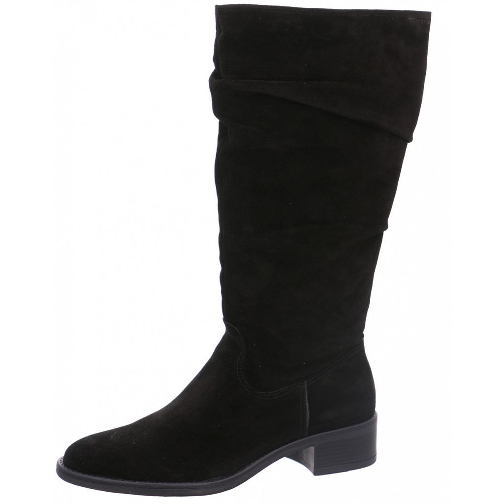 Tamaris Damen Schaftstiefel in Schwarz, Größe 37