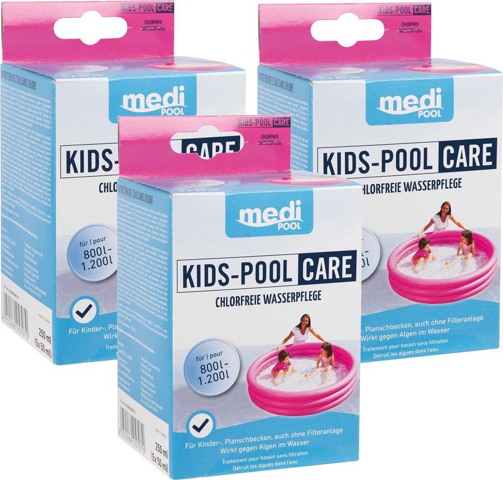 mediPOOL Kids-Pool Care, Kids Care, 3x 250 ml